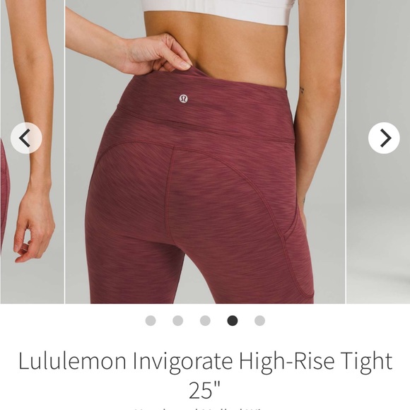 Lululemon Invigorate High-Rise Tight 25” - Picture 7 of 9